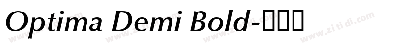 Optima Demi Bold字体转换 Optima Demi Bold字体转换